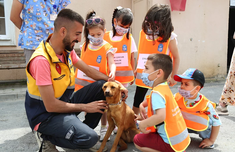 Minik yüreklerden büyük sevgi: Çırçır ÇEM’in öğrencileri patili dostlarla buluştu