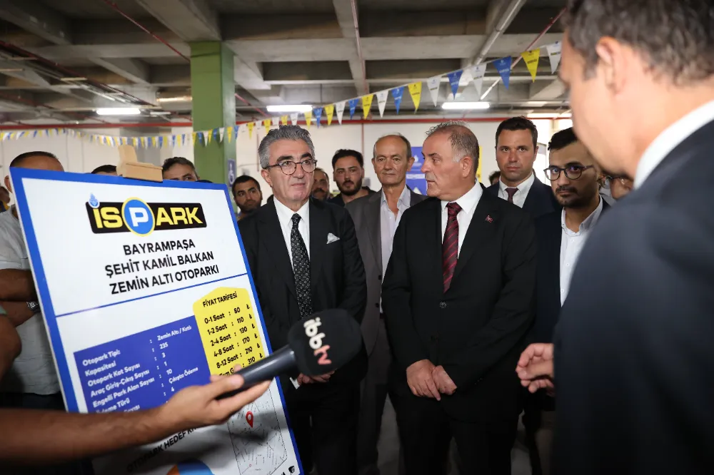 BAYRAMPAŞA ŞEHİT KAMİL BALKAN CAMİİ  ZEMİNALTI OTOPARKI HİZMETE AÇILDI